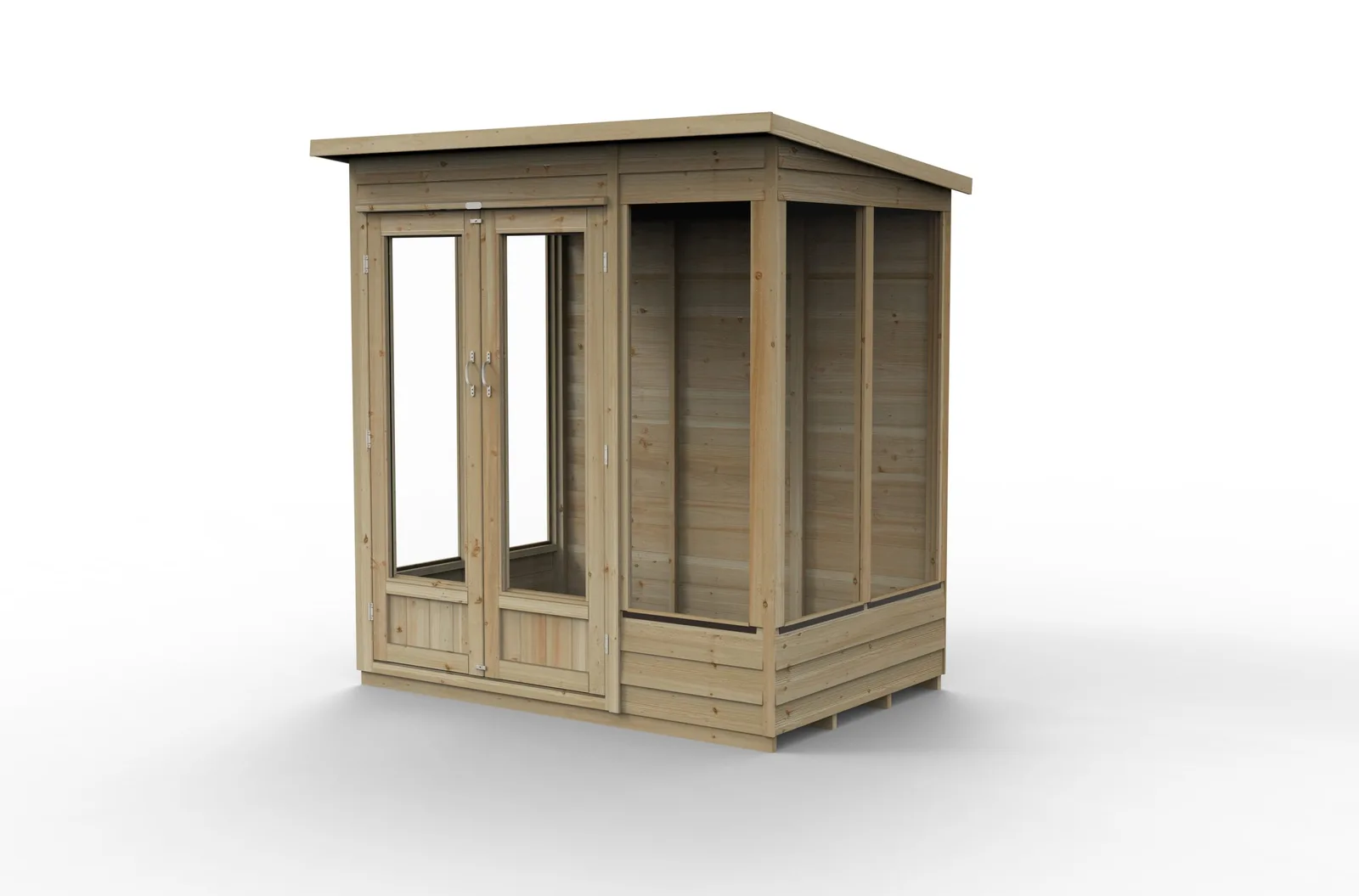4LIFE Pent Summerhouse 6×4 – Double Door – 5 Windows — view 3 of 12