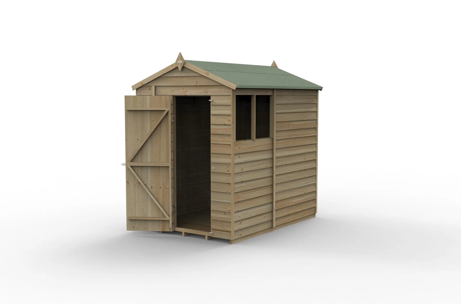 4LIFE Apex Shed 5×7 – Single Door – 2 Windows — view 2 of 18