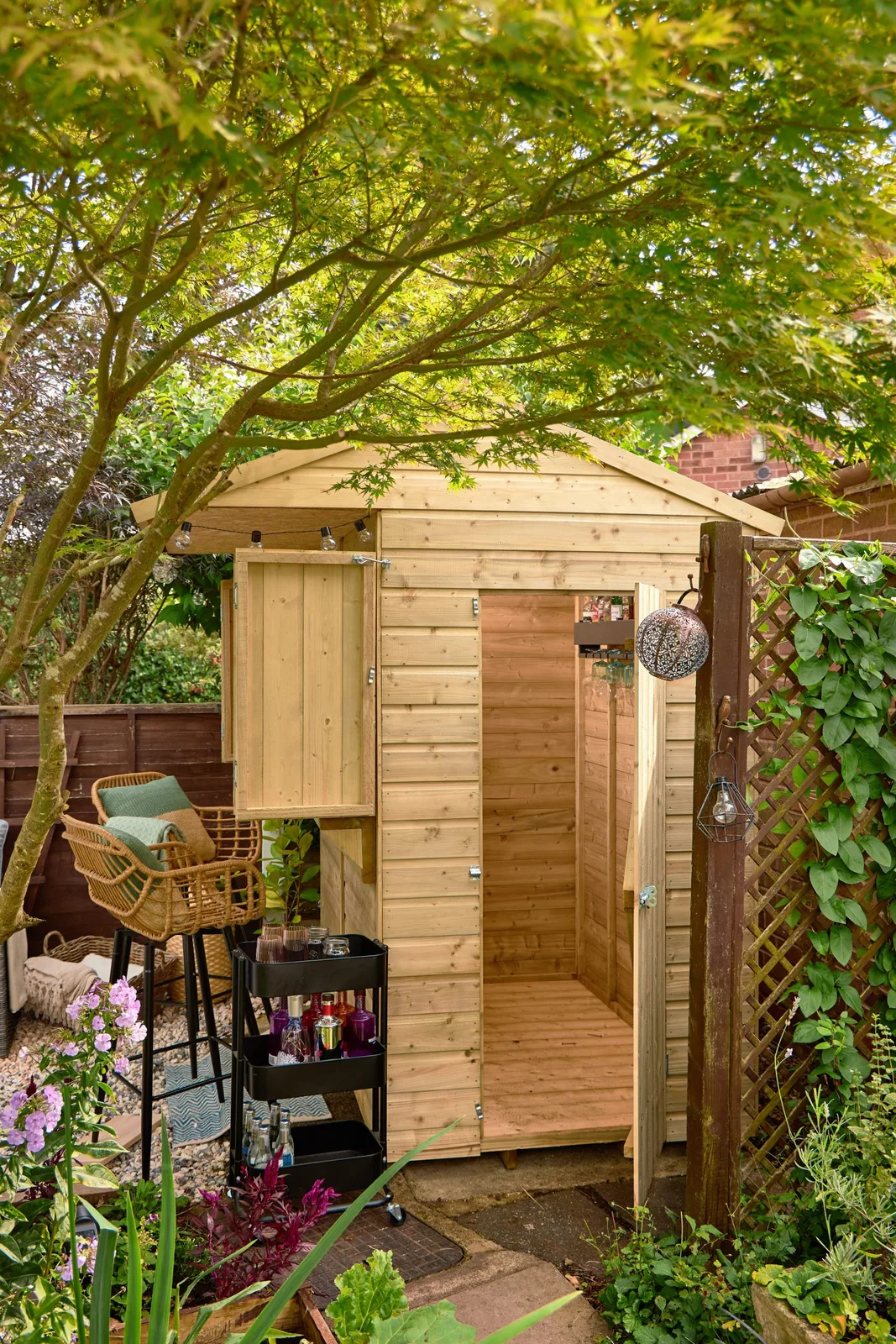 Shiplap PTR 4×6 Reverse Apex Garden Bar — view 3 of 13