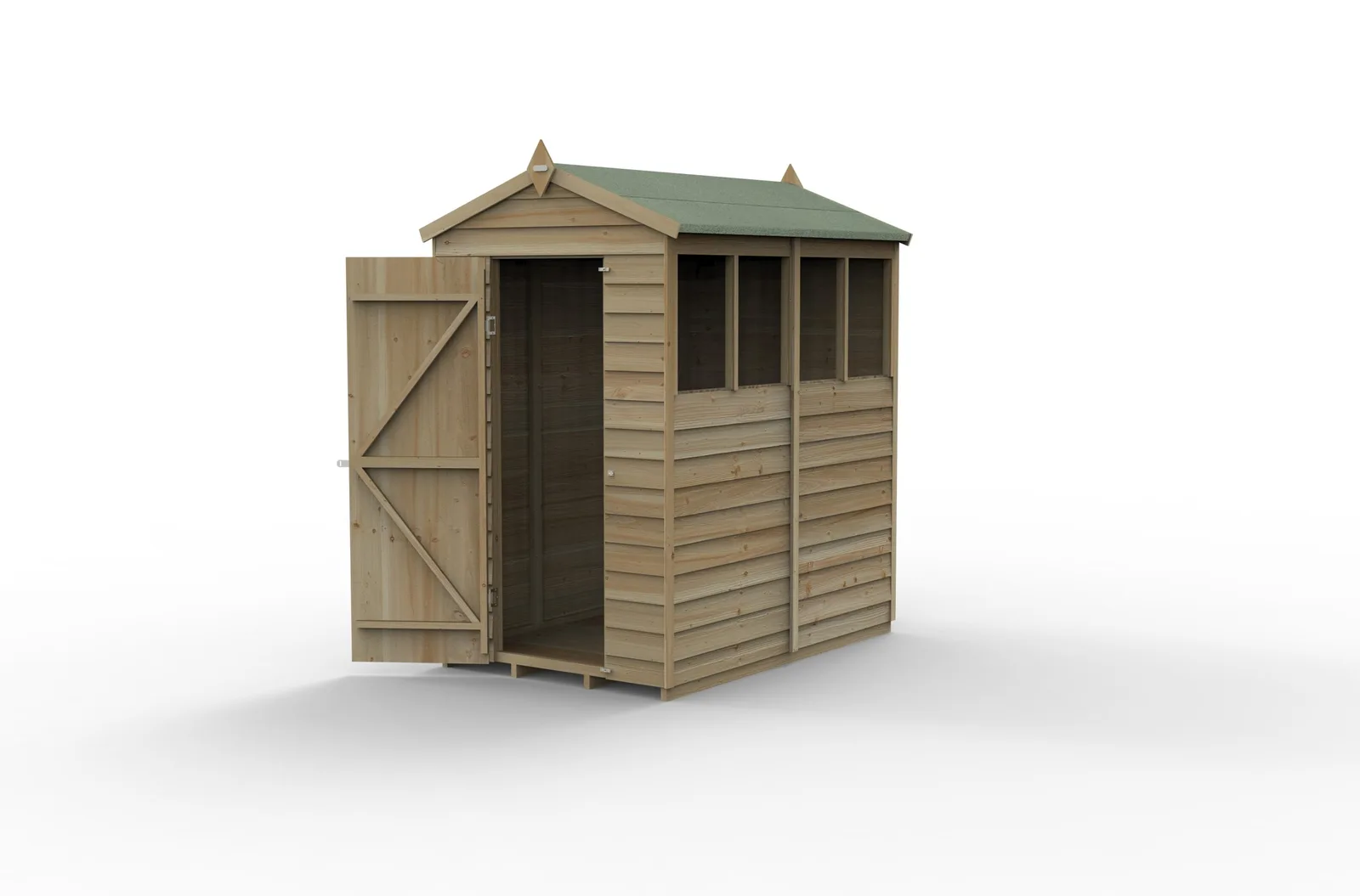 4LIFE Apex Shed 4×6 – Single Door – 4 Windows — view 2 of 17