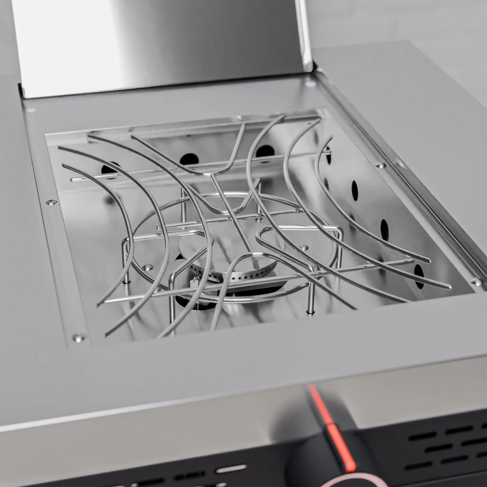 Draco Grills Draco Grills Titan Outdoor Kitchen Black Side Burner Cabinet with Stainless Steel Top — view 2 of 6