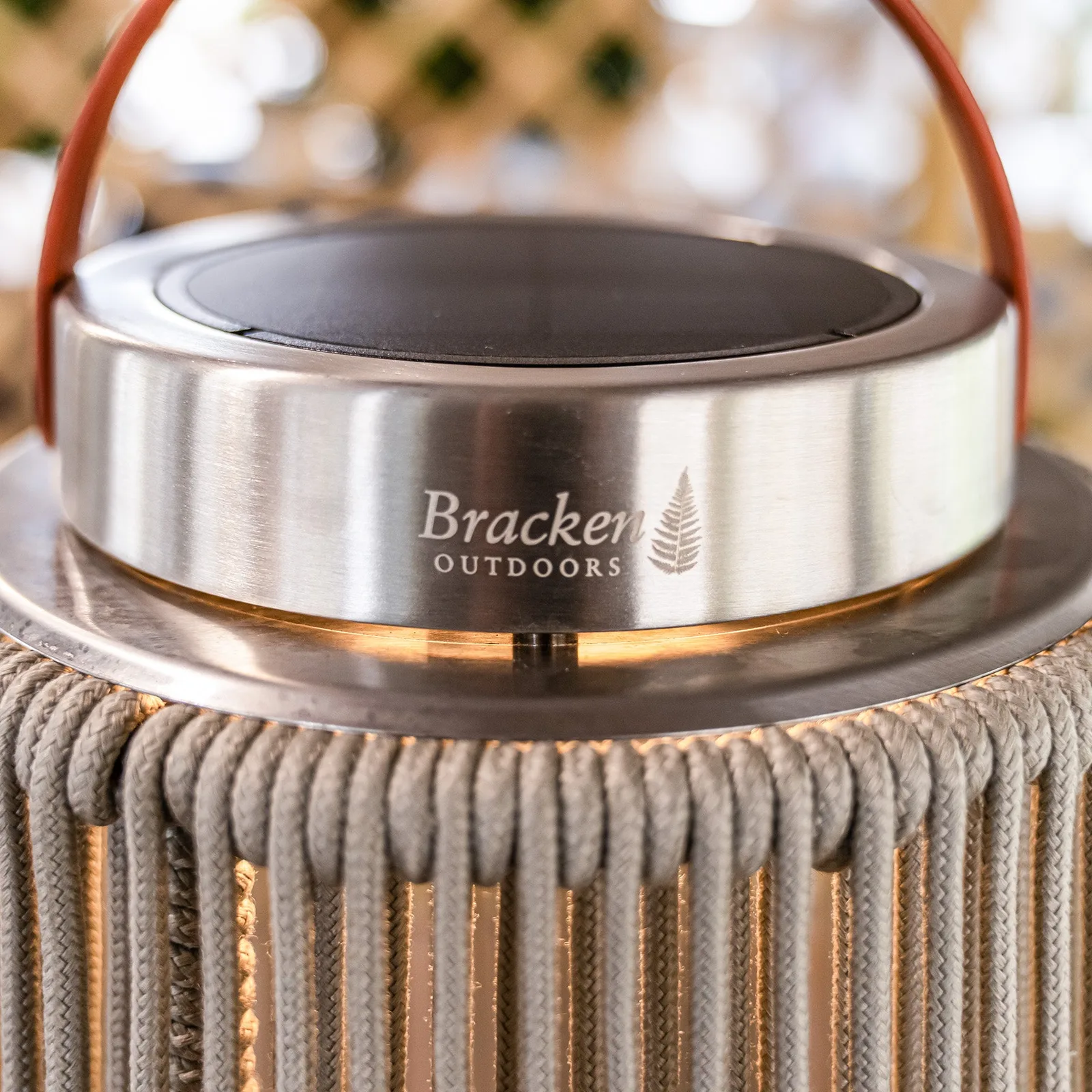 Bracken Outdoors Bracken Outdoors Aurora Curved Light Grey Solar Garden Lantern - Small — view 4 of 10