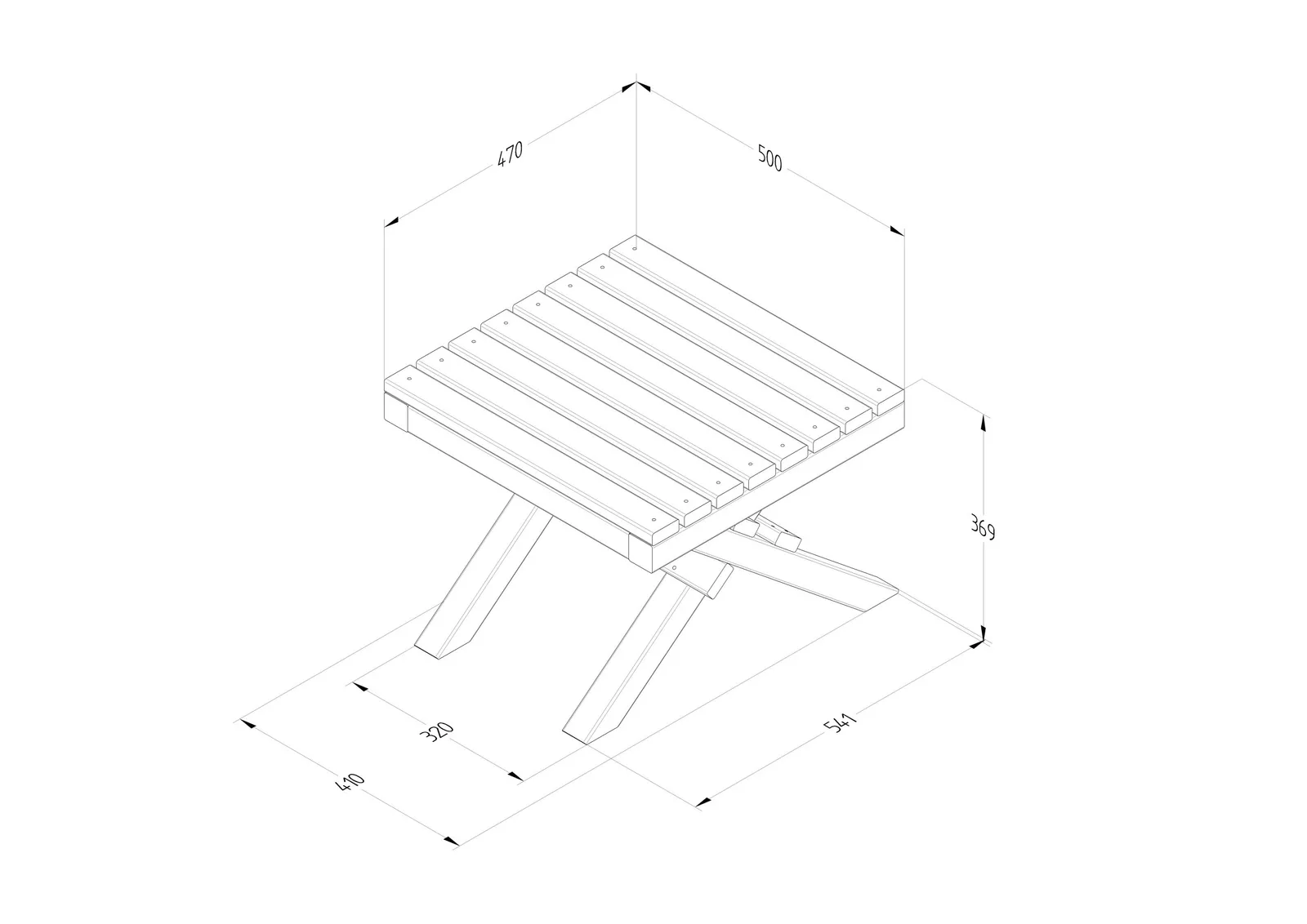 Slatted Table — view 3 of 5