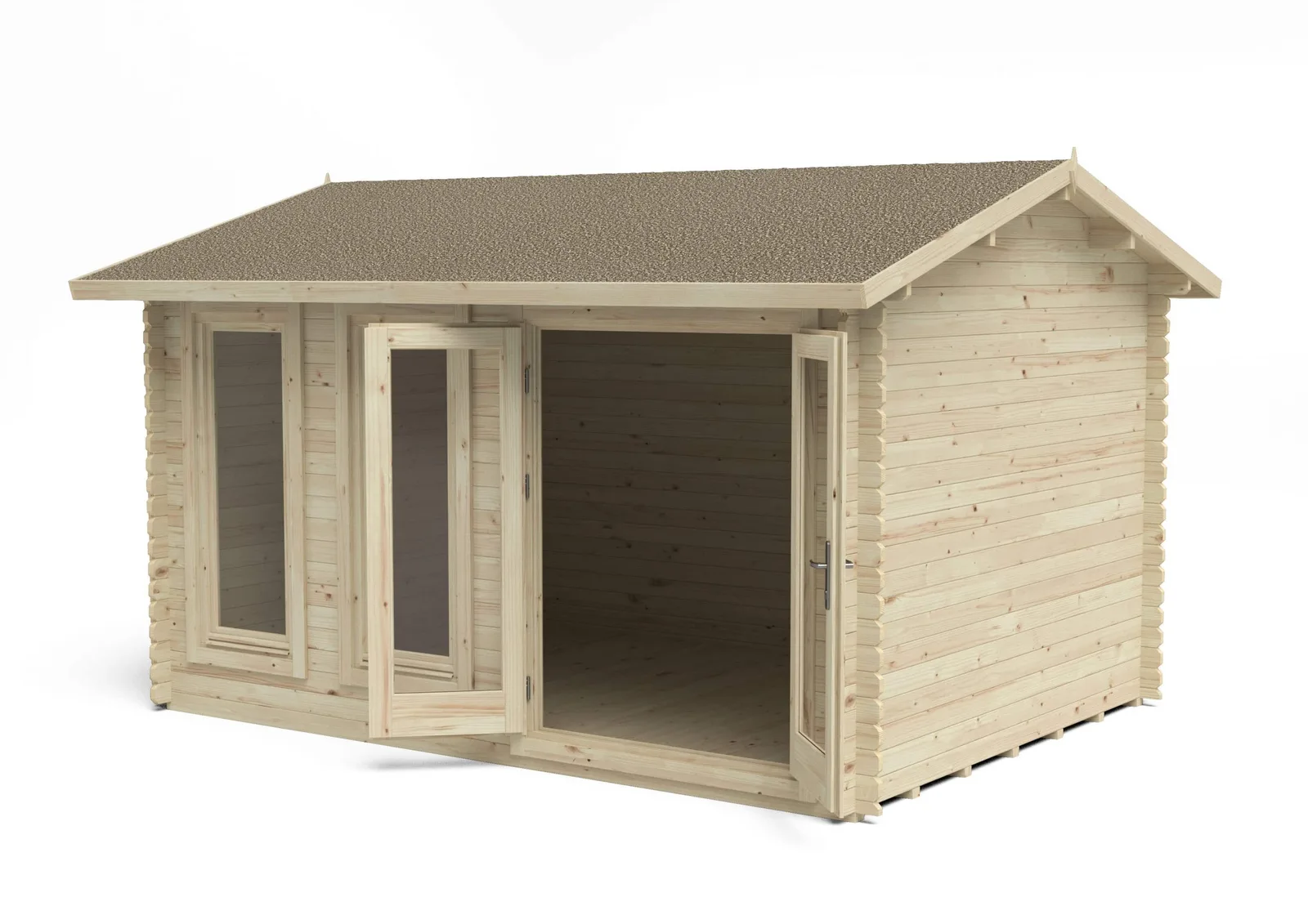 Chiltern 4.0m x 3.0m Log Cabin Single Glazed 24kg Felt, No Underlay — view 2 of 8