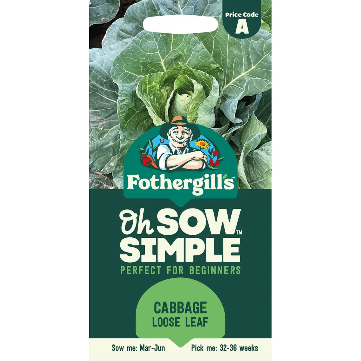 Mr Fothergills Oh Sow Simple - Cabbage Loose Leaf Seeds