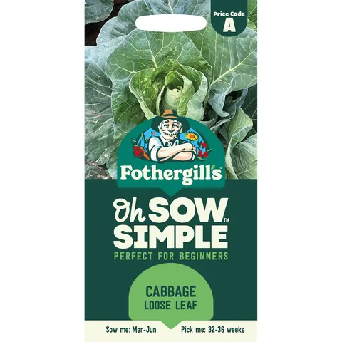 Mr Fothergills Oh Sow Simple - Cabbage Loose Leaf Seeds