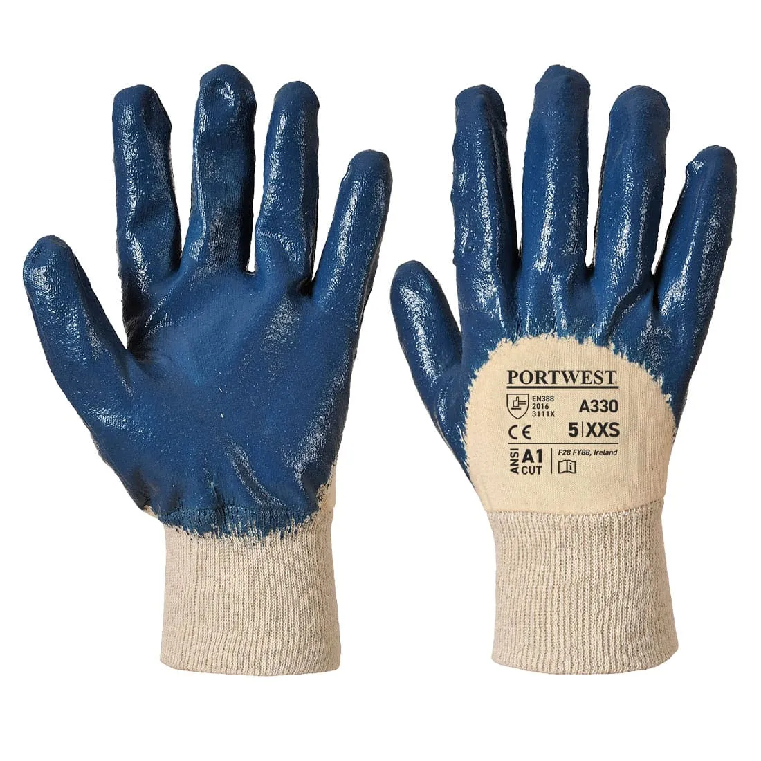 Site King Nitrile Light Knitwrist Work Gloves