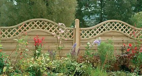 1.8m x 1.5m Pressure Treated Decorative Europa Prague Fence Panel