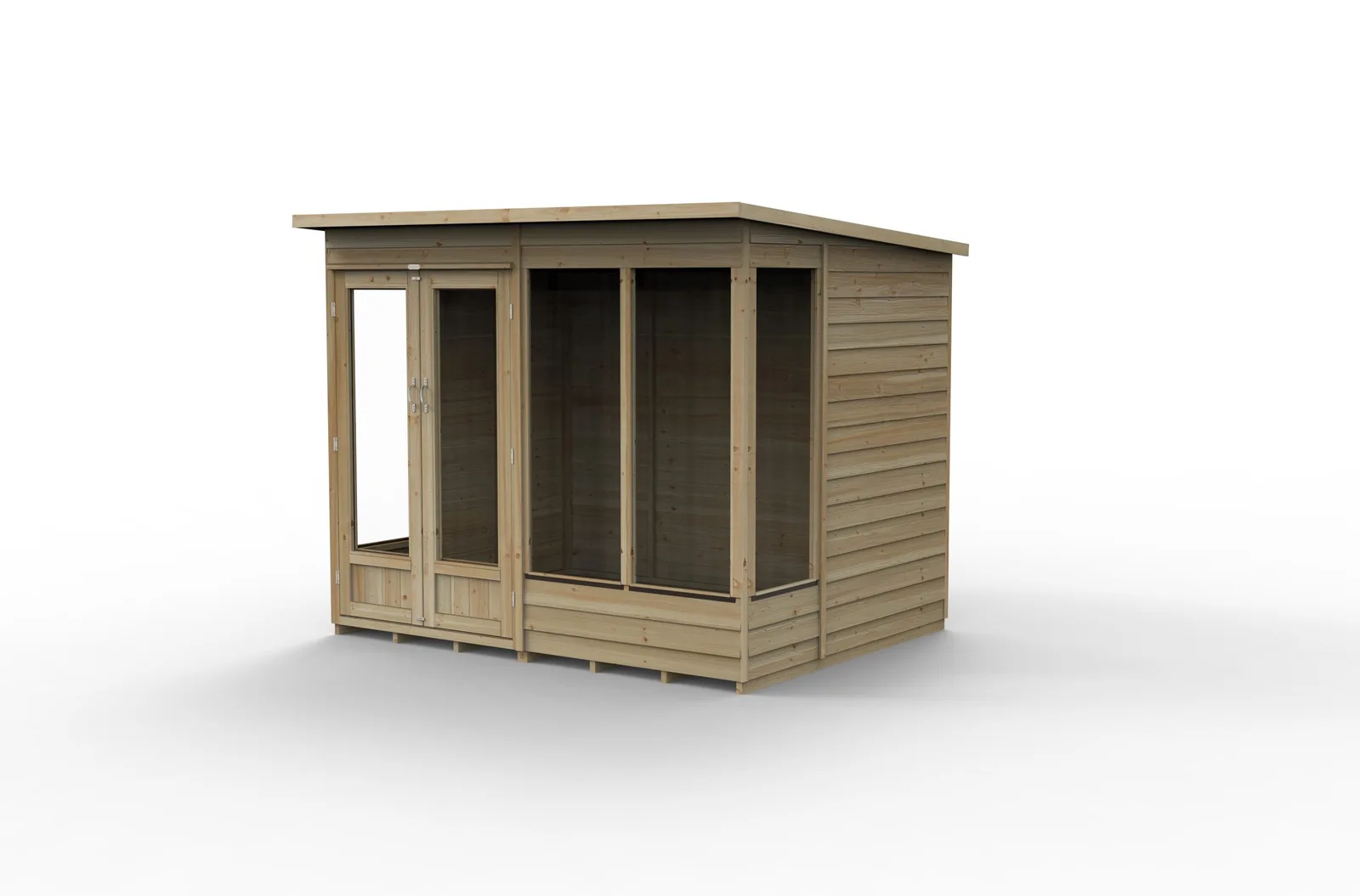 4LIFE Pent Summerhouse 8×6 – Double Door – 4 Window — view 3 of 12