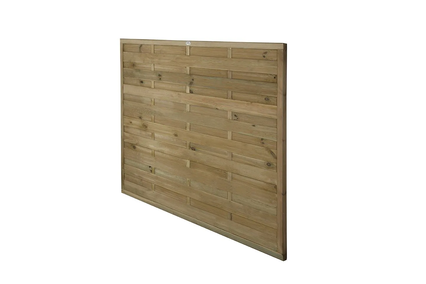 1.8m x 1.5m Pressure Treated Decorative Europa Plain Fence Panel — view 3 of 4