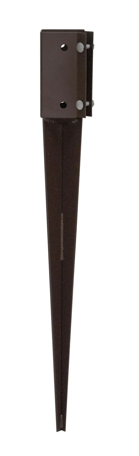75mm BROWN – BOLT GRIP – FENCE POST SUPPORT – 600mm SPIKE — view 2 of 4