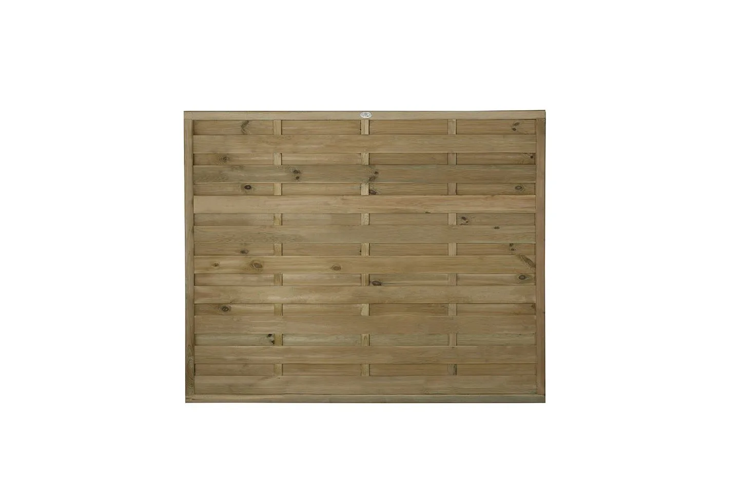 1.8m x 1.5m Pressure Treated Decorative Europa Plain Fence Panel — view 2 of 4